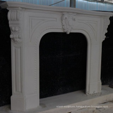 Simple design free standing marble fireplaces mantel